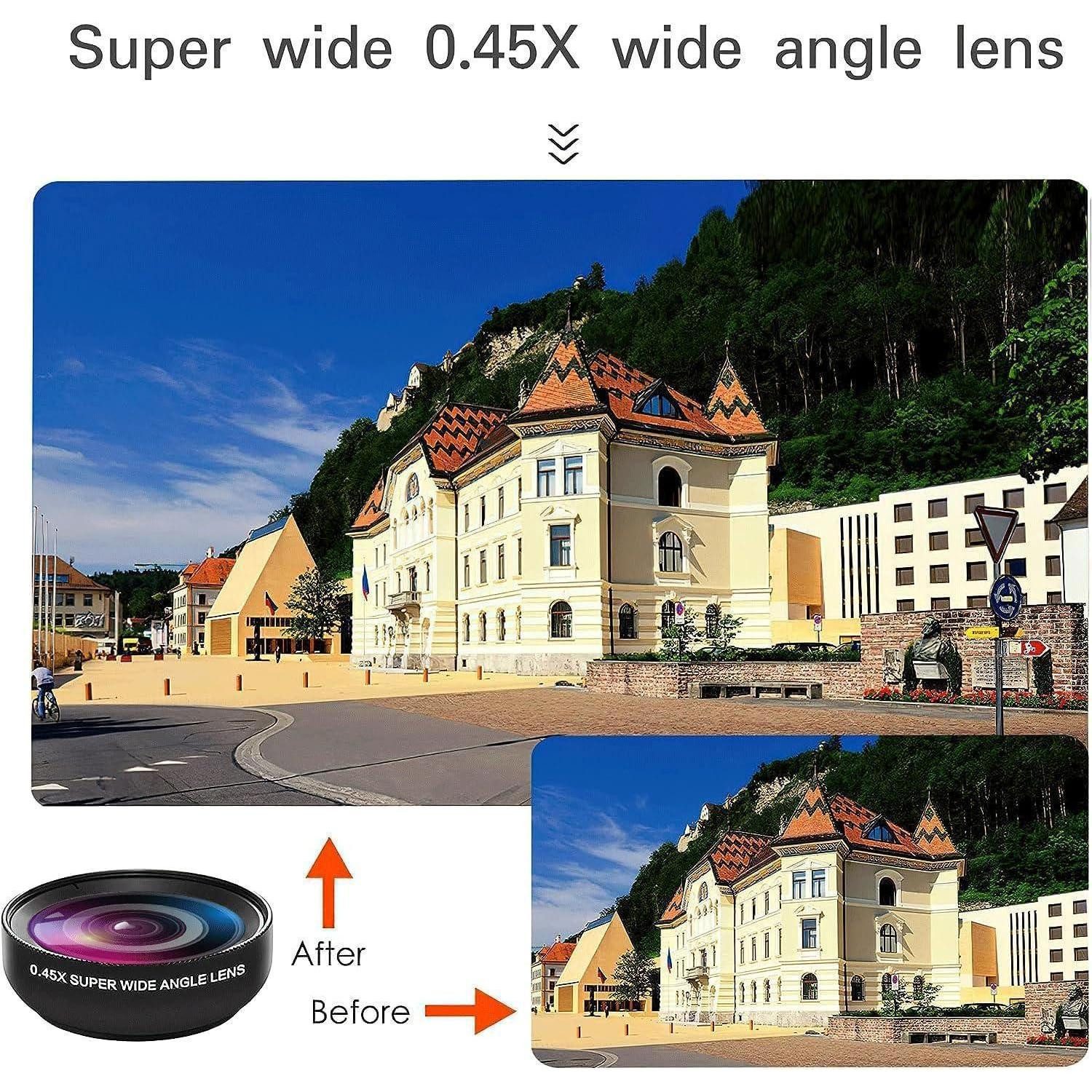 LuxusKollektion 2 in 1 Handy Weitwinkel Makroobjektiv Kit für iOS Android Smartphone Makroobjektiv