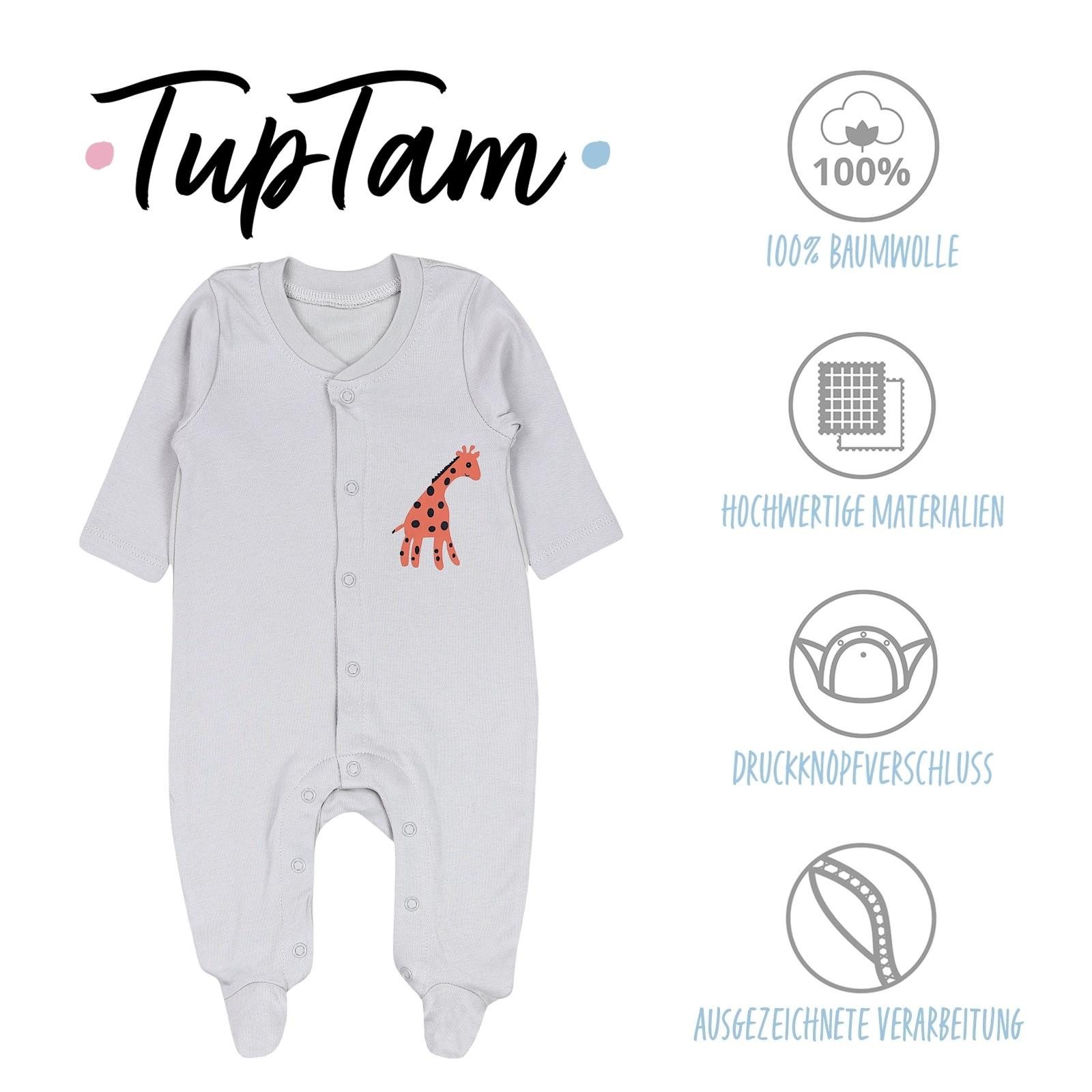 TupTam Strampler TupTam Baby Jungen Schlafstrampler mit Fuß 3er Pack