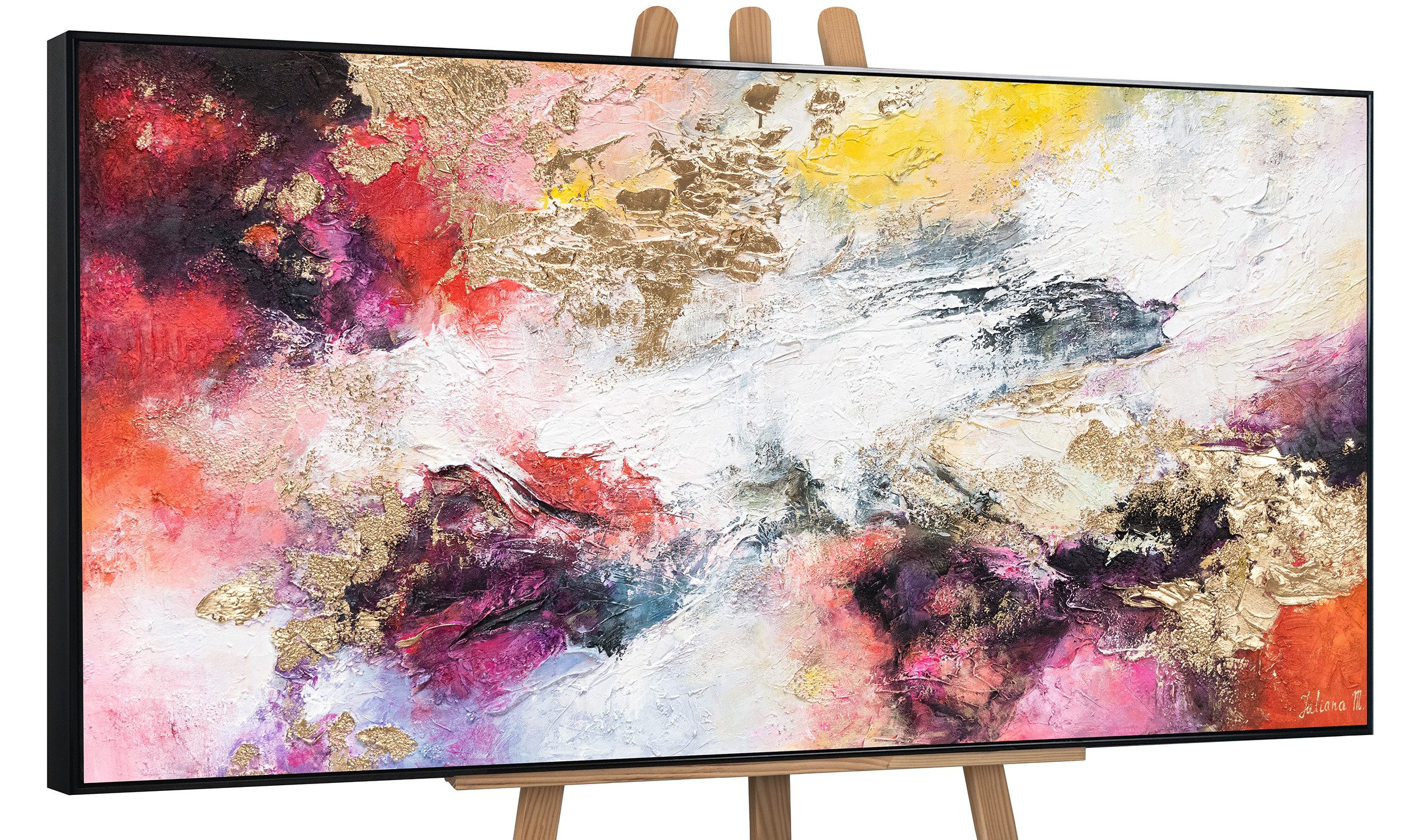 YS-Art Gemälde Heller Garten, Abstrakte Bilder, günstig online kaufen