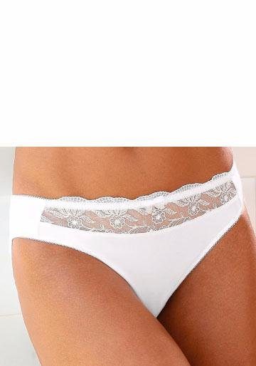 Nuance by Lascana Slip (Packung, 2 Stück) mit schöner Stickereispitze