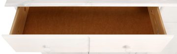 Home affaire Sideboard Mette, mit gefrästen, kugelförmigen Füßen, Breite 120 cm
