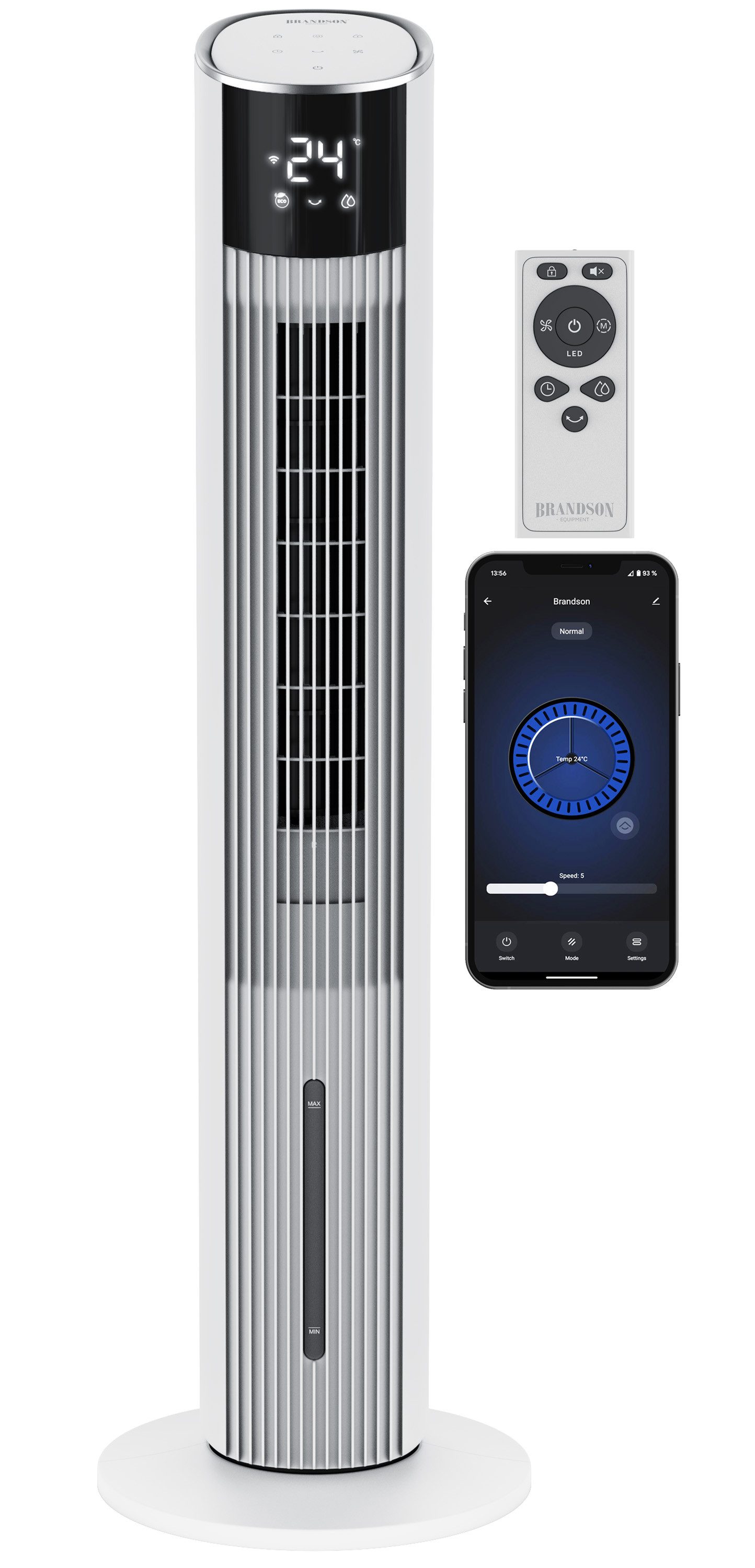Brandson Ventilatorkombigerät mobiler Luftkühler mit Wasserkühlung, günstig online kaufen