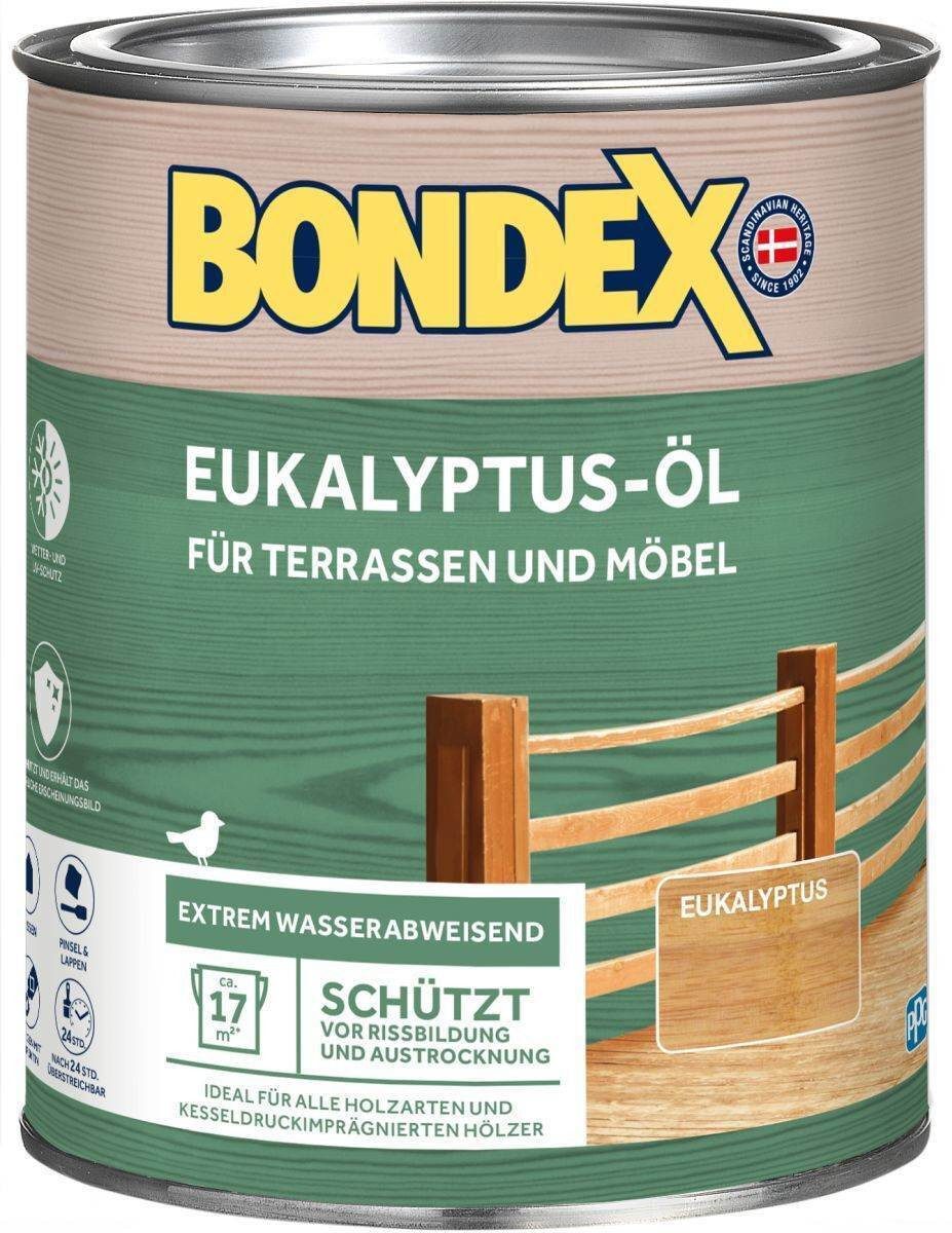 Bondex Holzöl BONDEX Gartenholz Eukalyptus-Öl, 0,75, Abperleffekt, Wetterschutz