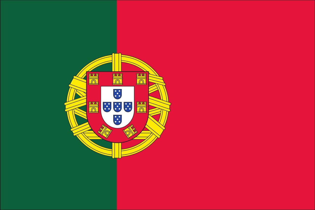 Flagge 110 Flagge g/m² flaggenmeer Portugal Querformat