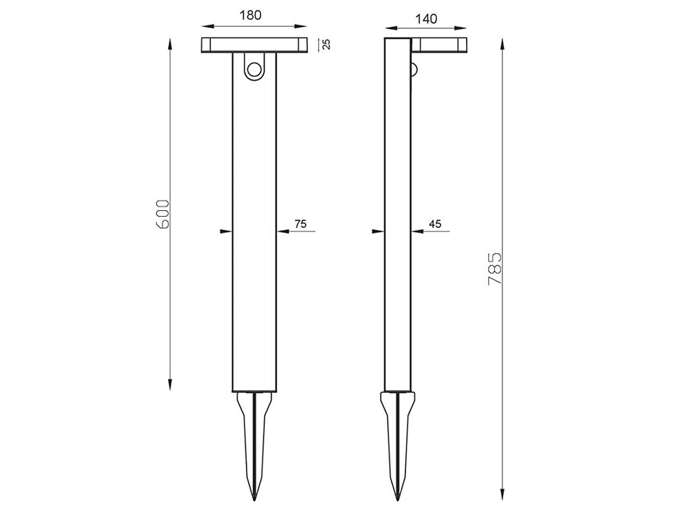 Reality Leuchten LED Solarleuchte, Bewegungsmelder, LED fest integriert, Warmweiß, 2er-Set Solar-licht Wegeleuchten mit Bewegungsmelder Garten beleuchten