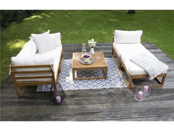bellavista - Home&Garden® Loungeset Gartenlounge Set Karmoy von bellavista - Home & Garden, (Set, 5-tlg), flexibel aufstellbar, mit bequemer Polsterung