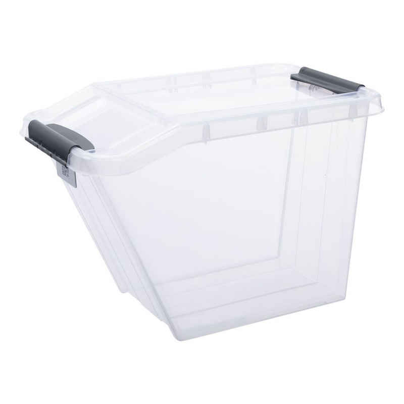 Kreher Aufbewahrungsbox Aufbewahrungsbox ProBox 58 Liter, Transparent (1 St)