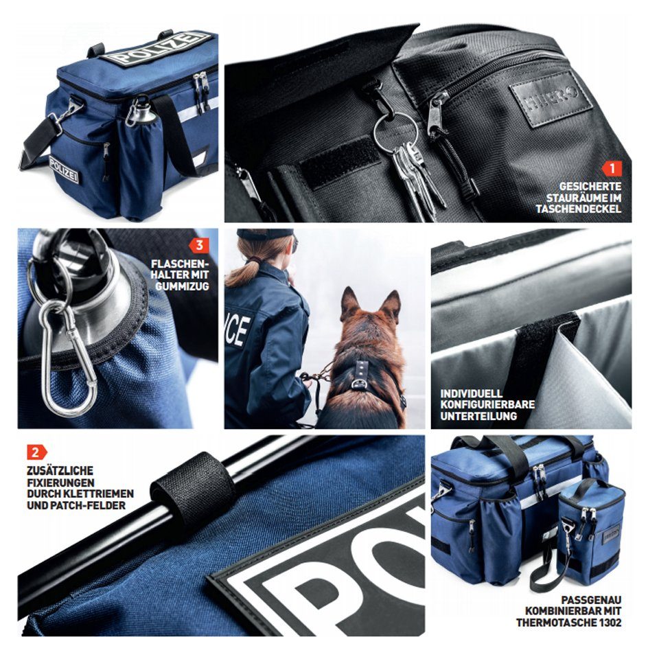 Einsatztasche Hunterbag Security 1210 blue Sporttasche HIIERO® Tasche Bag HIIERO