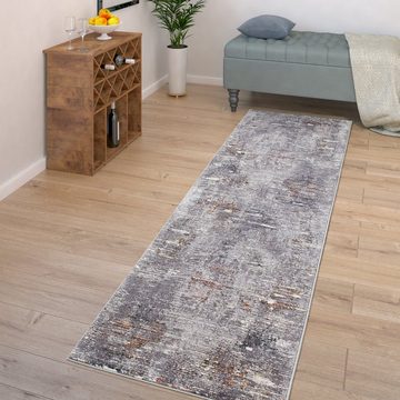 Teppich Wohnzimmer Vintage Teppich Kurzflor Abstrakt, TT Home, Läufer, Höhe: 12 mm