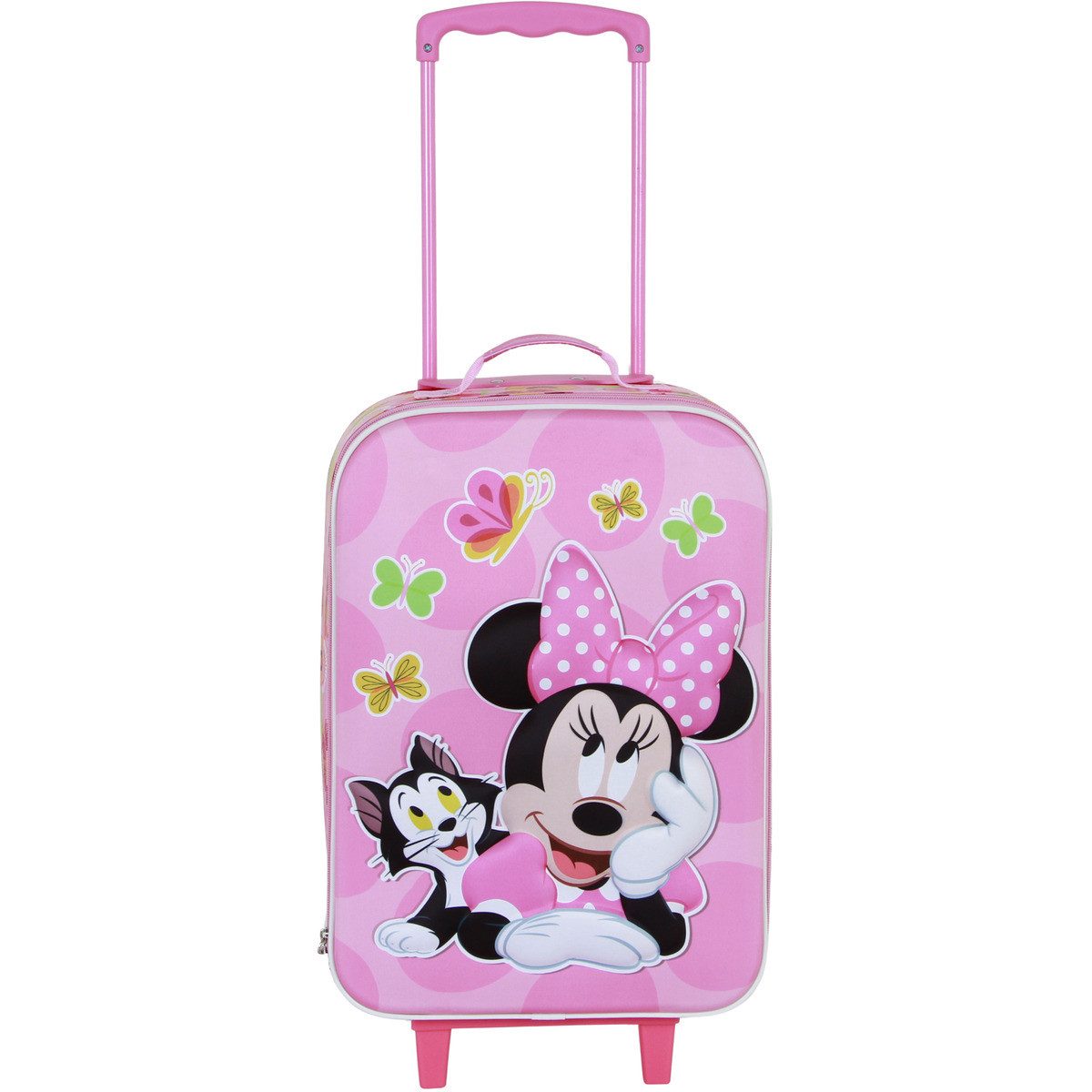 Disney Kinderkoffer Minnie Mouse Mädchen, Koffer, Kinderkoffer, Reisekoffer, Trolley, Reisetasche