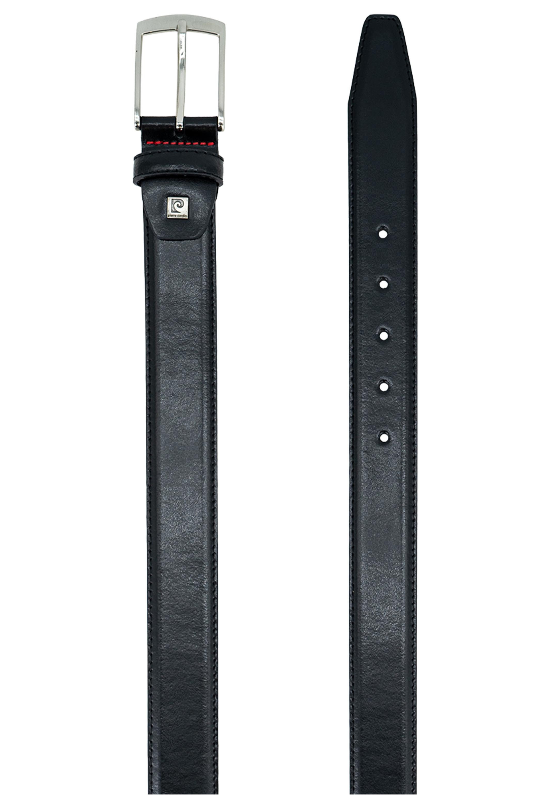 Pierre Cardin Ledergürtel Basic (1-St) Ledergürtel - Hochwertige Verarbeitung, Weiches Leder mit Ziernaht
