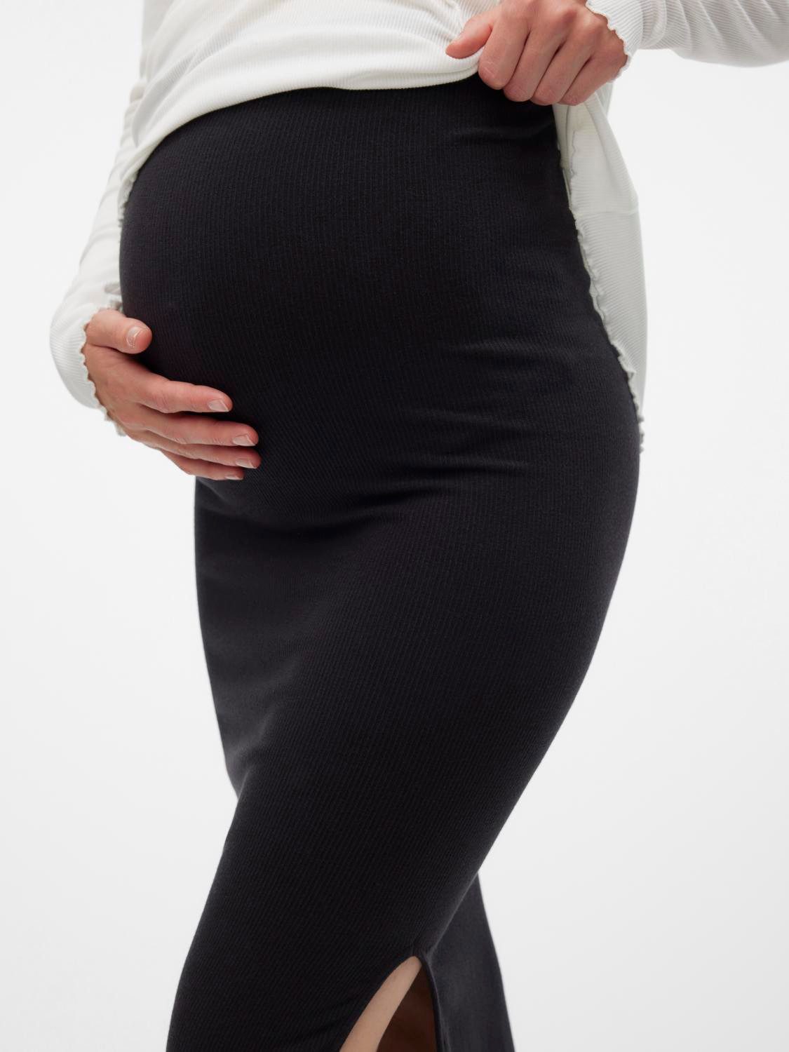 Mamalicious Umstandsrock MLALANIS SEAMLESS AL RIB SKIRT HW NOOS