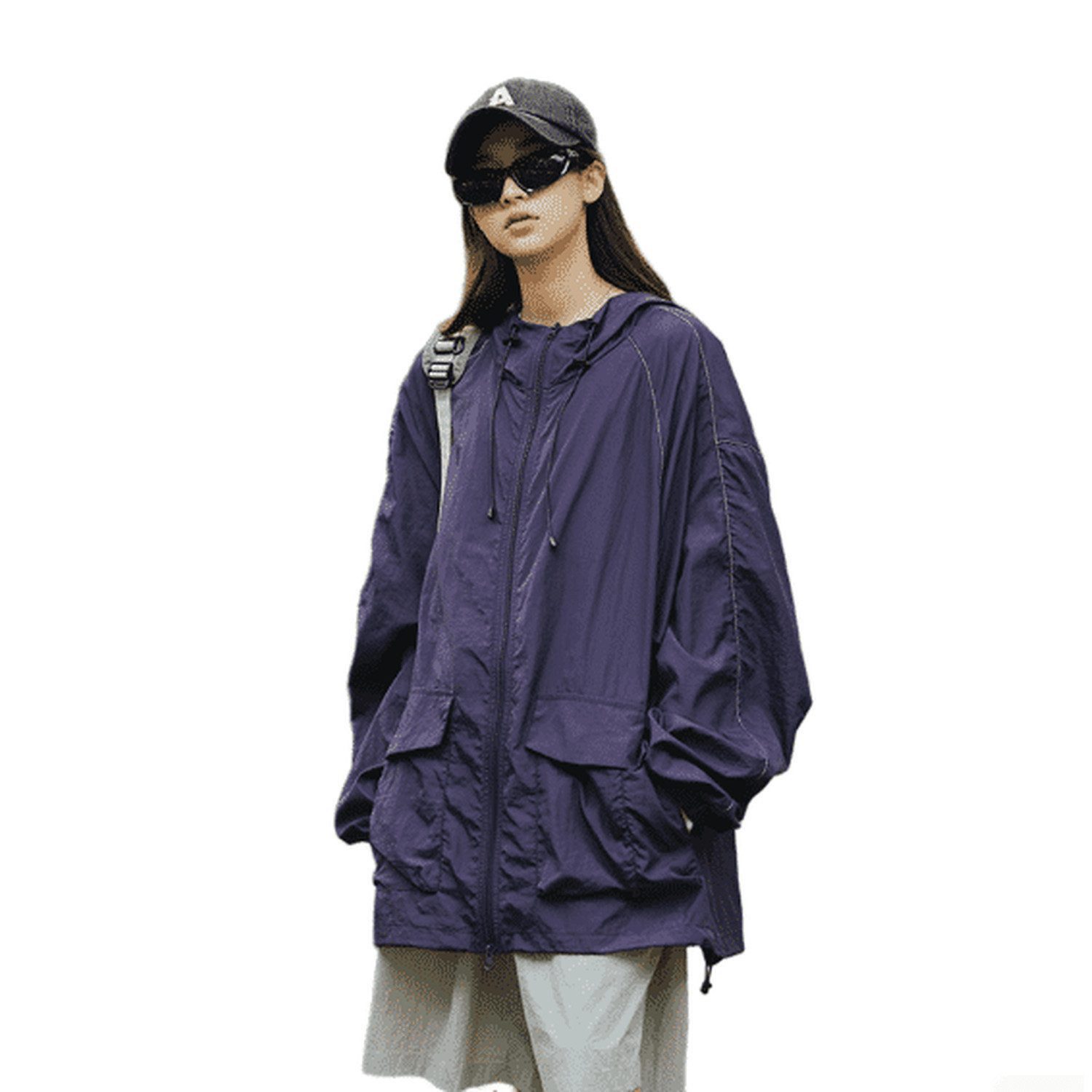 YRIIOMO Sommerjacke Leichte und atmungsaktive Kapuzenjacke günstig online kaufen
