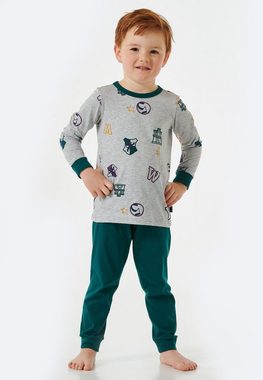 Schiesser Pyjama "Rat Henry" (2 tlg) mit coolem College-Allover aus Buchstaben