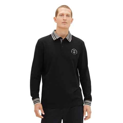 TOM TAILOR Poloshirt Langarm Poloshirt