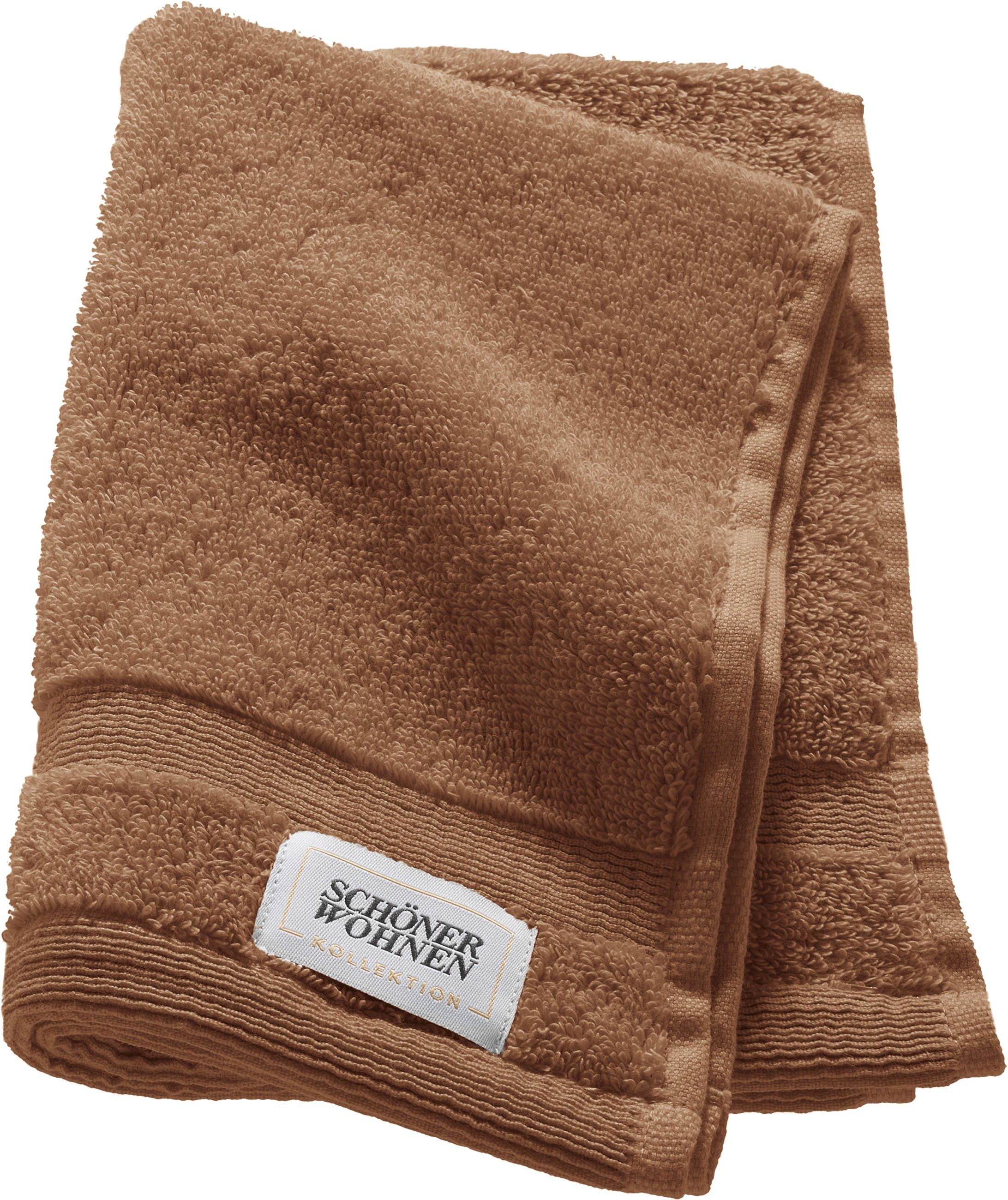 SCHÖNER WOHNEN-Kollektion Gästehandtuch Cuddly, Frottier (3-St), schnell trocknende Airtouch-Qualität