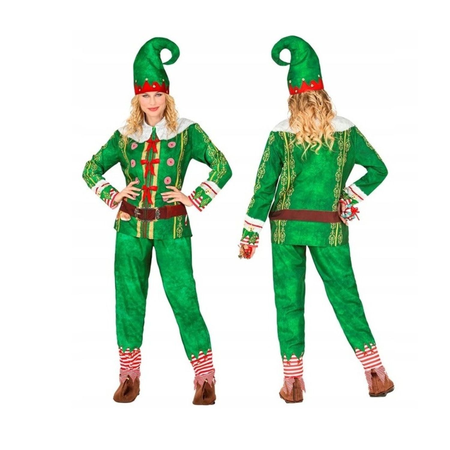 Widmann S.r.l. Kostüm Kostüm 'Elf' Santas kleine Helfer, Oberteil, Hose