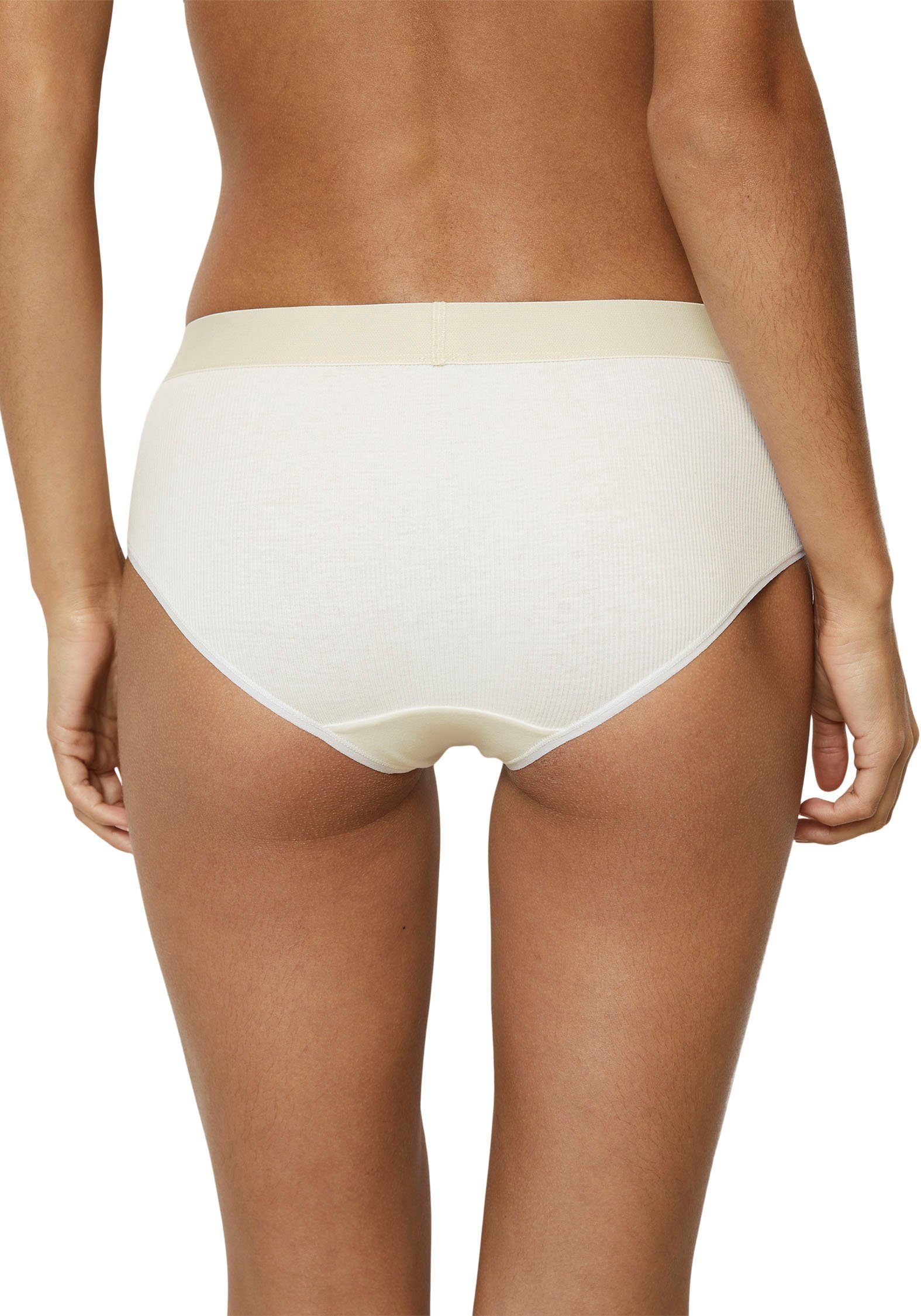 Marc O'Polo Panty Iconic Rib woven (2er Pack) mit breitem Logobund