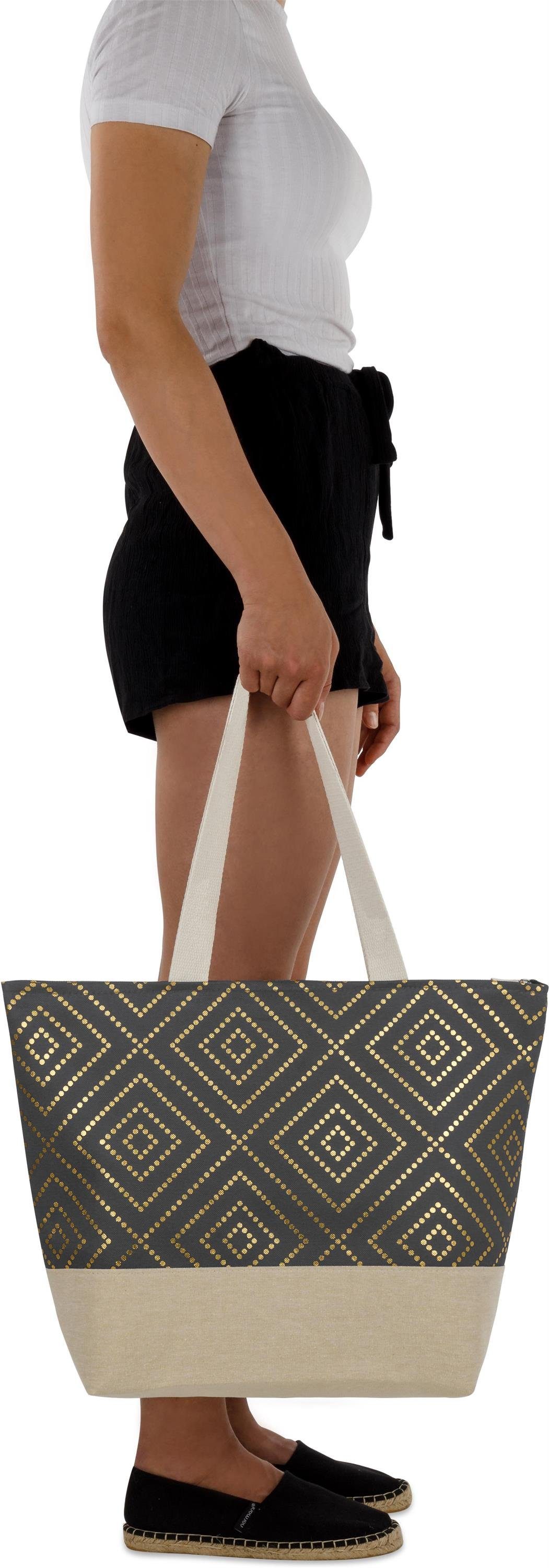 normani Strandtasche Große Strandtasche Nika, XXL Damen Tasche 20 Liter