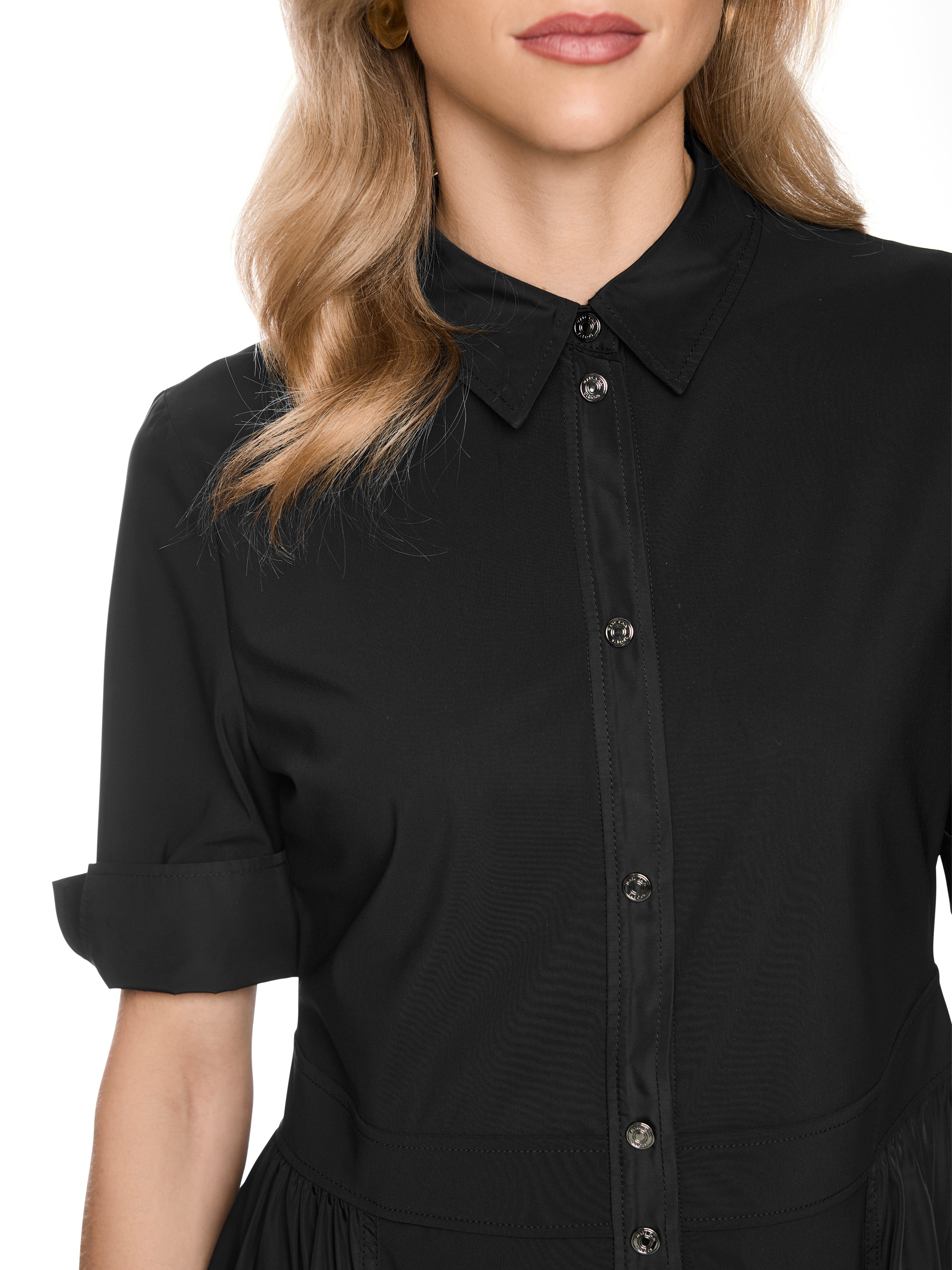 Marc Cain Midikleid Golden Hour Premium Damenmode aus Stretchmaterial
