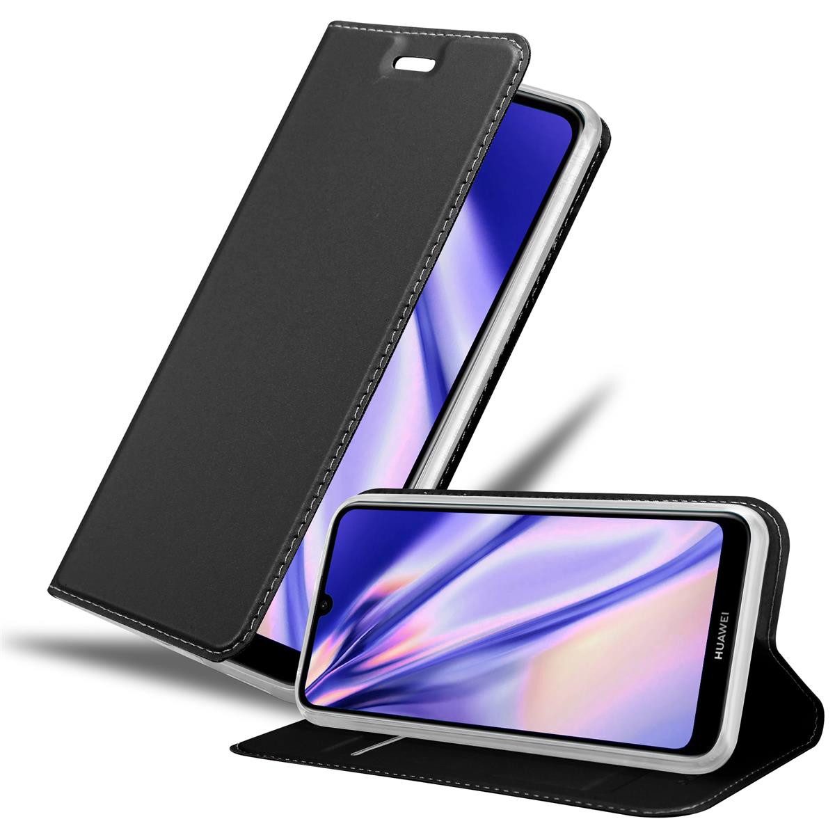 Cadorabo Handyhülle Huawei Y6 2019 Huawei Y6 2019, Klappbare Handy Schutzhülle - Hülle - mit Standfunktion und Kartenfach