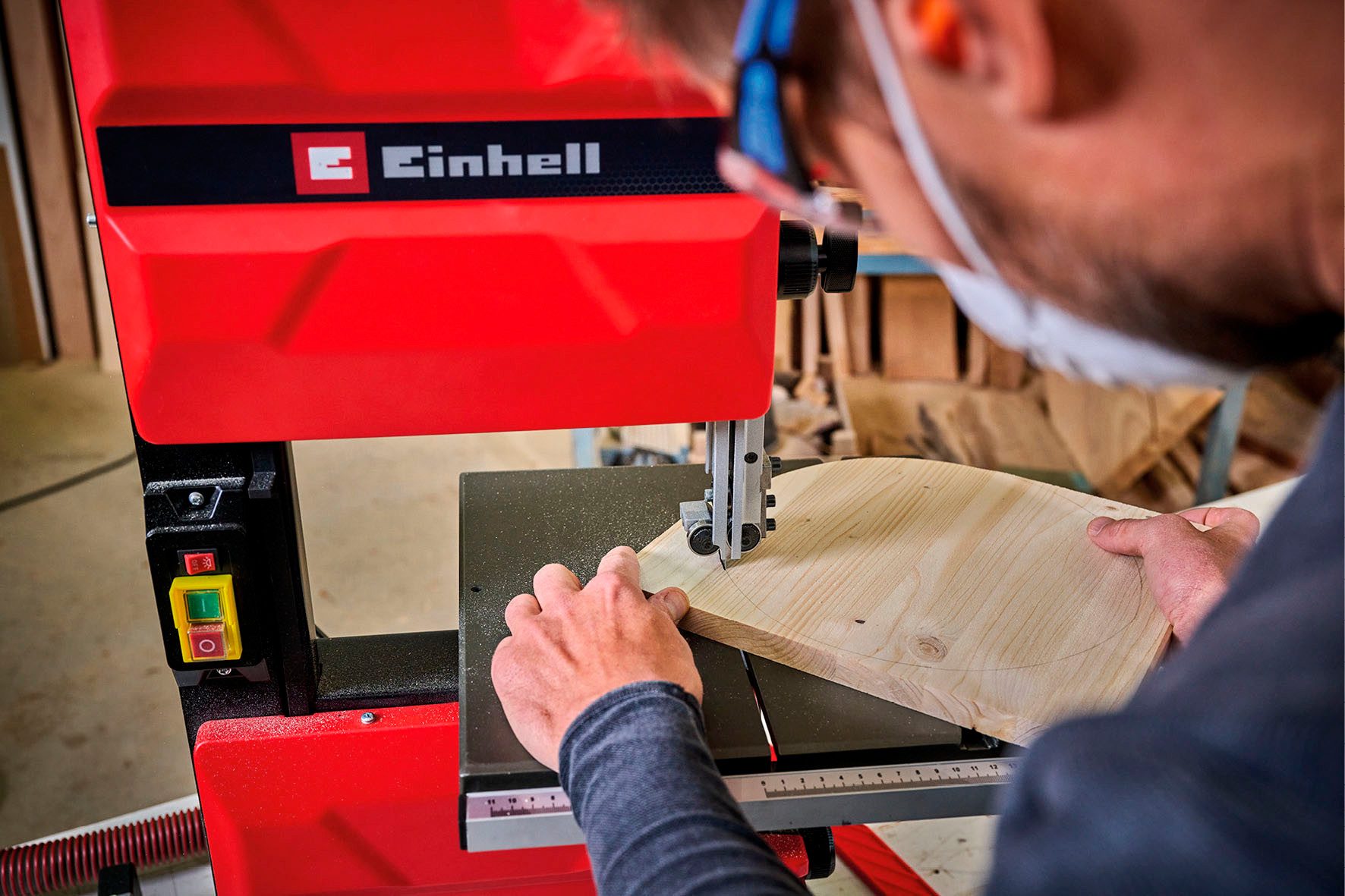 Einhell Bandsäge TC-SB 245 L, 400 Watt, stufenlos verstellbarer Winkelansch günstig online kaufen