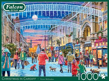 Jumbo Spiele Puzzle Weihnachten in Cardiff 1000 Teile Puzzle, 1000 Puzzleteile