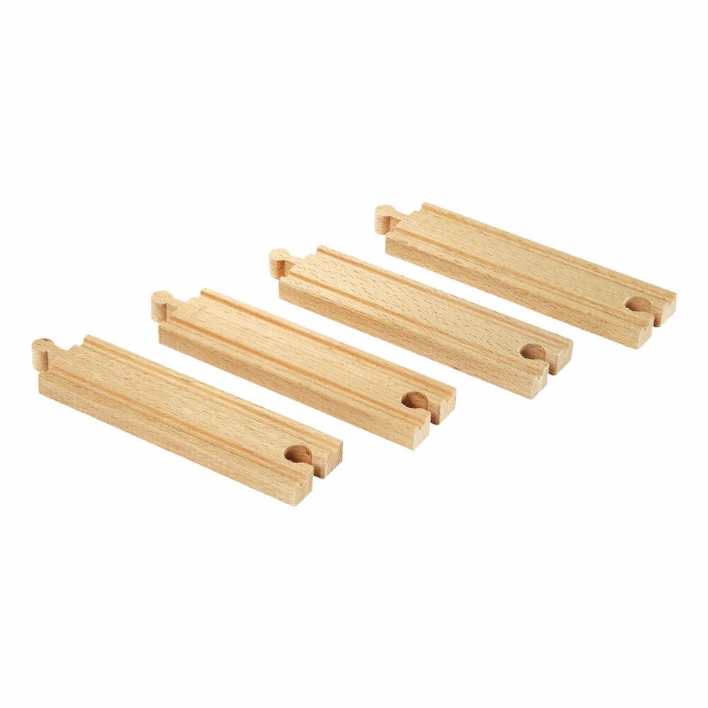 BRIO® Schienenerweiterungs-Set Mittlere Gerade Gleise 4-tlg.