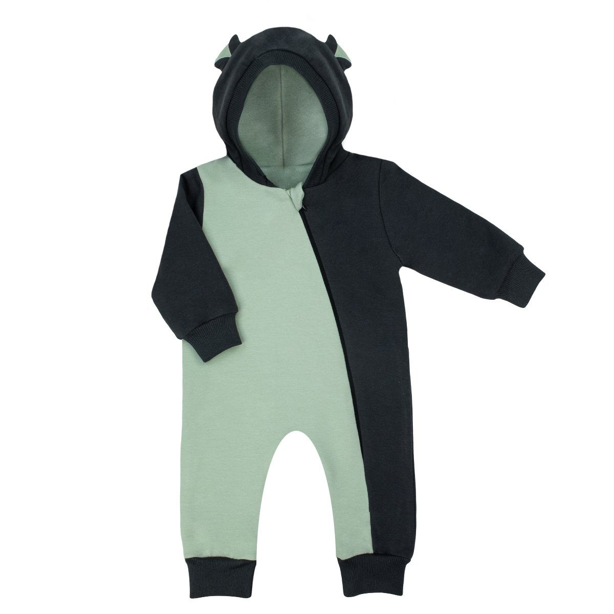 Bamar Nicol Overall Baby-Overall Olaf in Oliv/Graphit (202271)