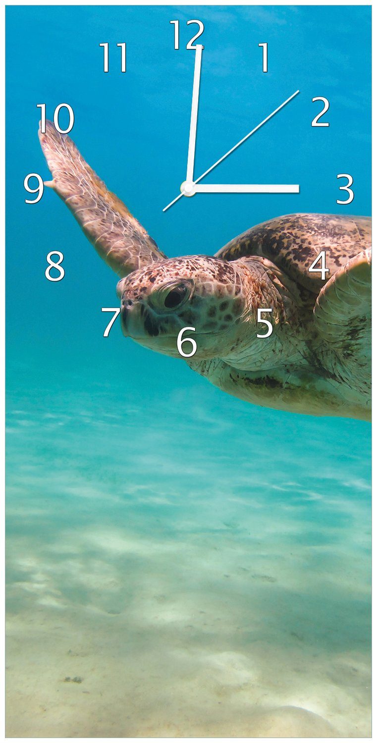 Wallario Wanduhr Meeresschildkröte (Uhr aus Acryl)