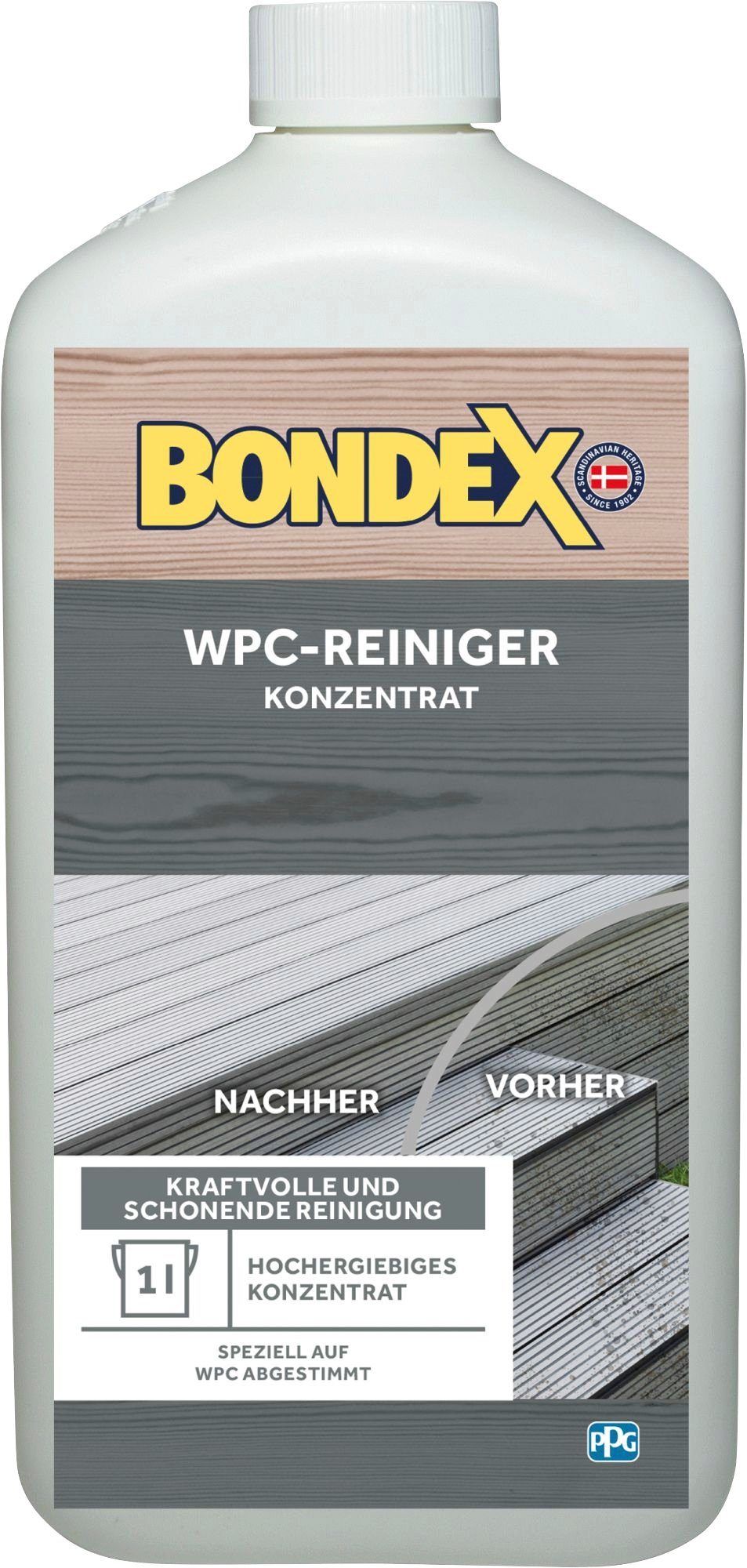 Holzreiniger 1 l) (Konzentrat, Bondex WPC-REINIGER farblos,