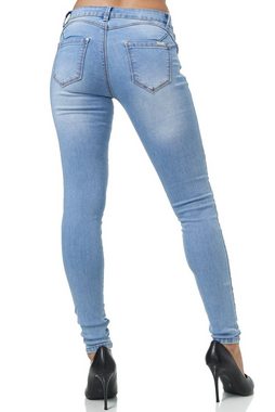 Elara Stretch-Hose Elara Damen Stretch Hose Push Up Jeans (1-tlg)