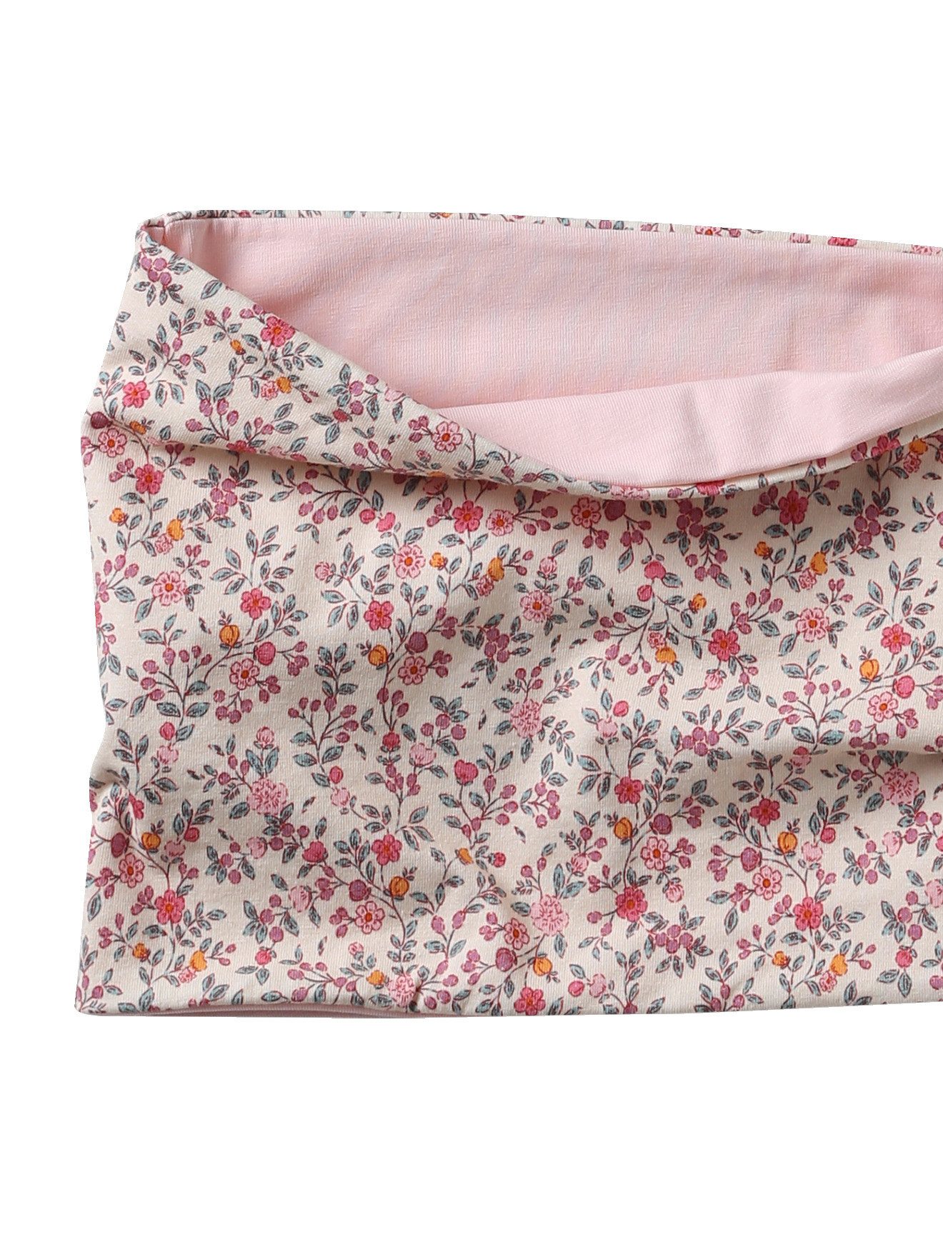 vertbaudet Halstuch Schlauchschal mit Blumen Mädchen, Baumwolle