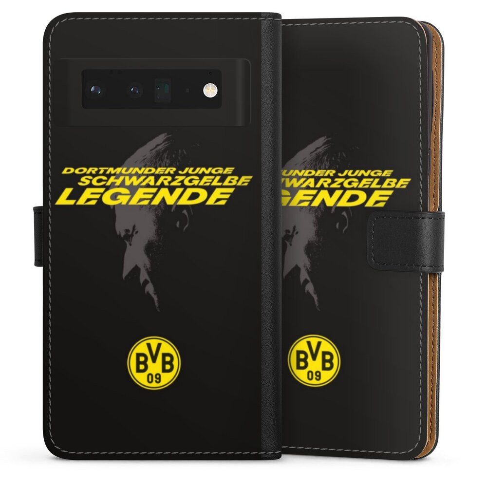DeinDesign Handyhülle Marco Reus Borussia Dortmund BVB Danke Marco Schwarzgelbe Legende, Google Pixel 6 Pro Hülle Handy Flip Case Wallet Cover