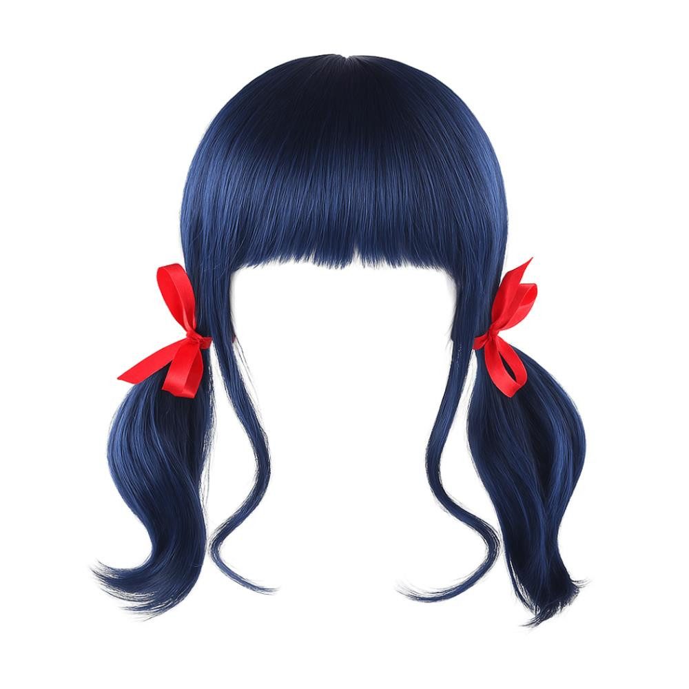 Katara Kostüm-Perücke Blaue Perücke Mädchen Damen Marienkäfer Superhelden Wundersam Einheits, Ladybug Perücke Kostüm Fasching Miraculous Karneval
