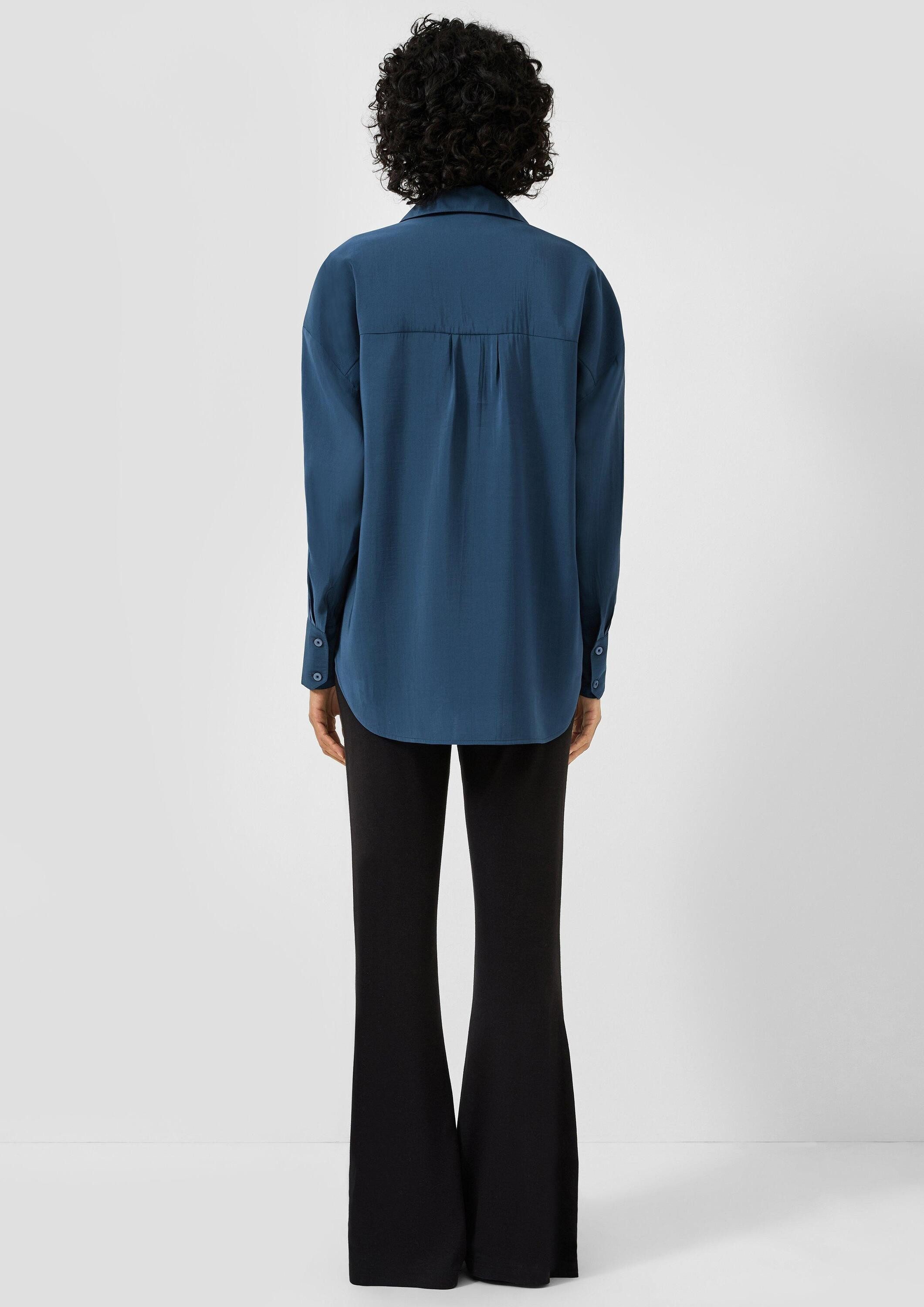 QS Langarmbluse Bluse Fließende Bluse