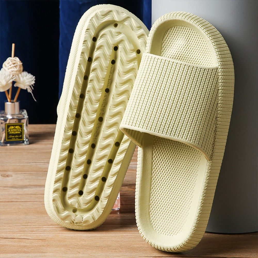 HUSK'SWARE Unisex Badeschlappen Damen Herren Badepantolette (Unisex Badeschlappen - Rutschfest & leicht fur Sommer und Bad) Rutschfeste Sohle Bequemes FuBbett Vielseitig einsetzbar
