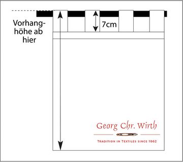 Vorhang Niederau, Wirth, Schlaufen (1 St), blickdicht, Jacquard