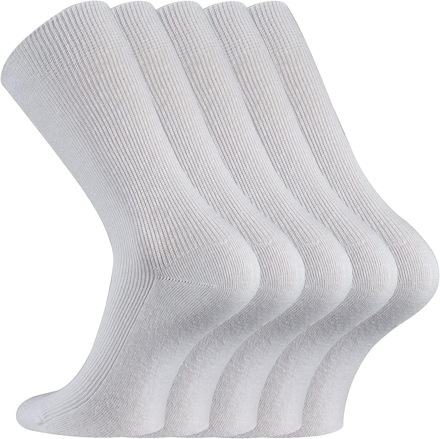 FussFreunde Arbeitssocken 10 Paar Arztsocken Schwesternsocken kochfest handgekettelt (10 Paar)