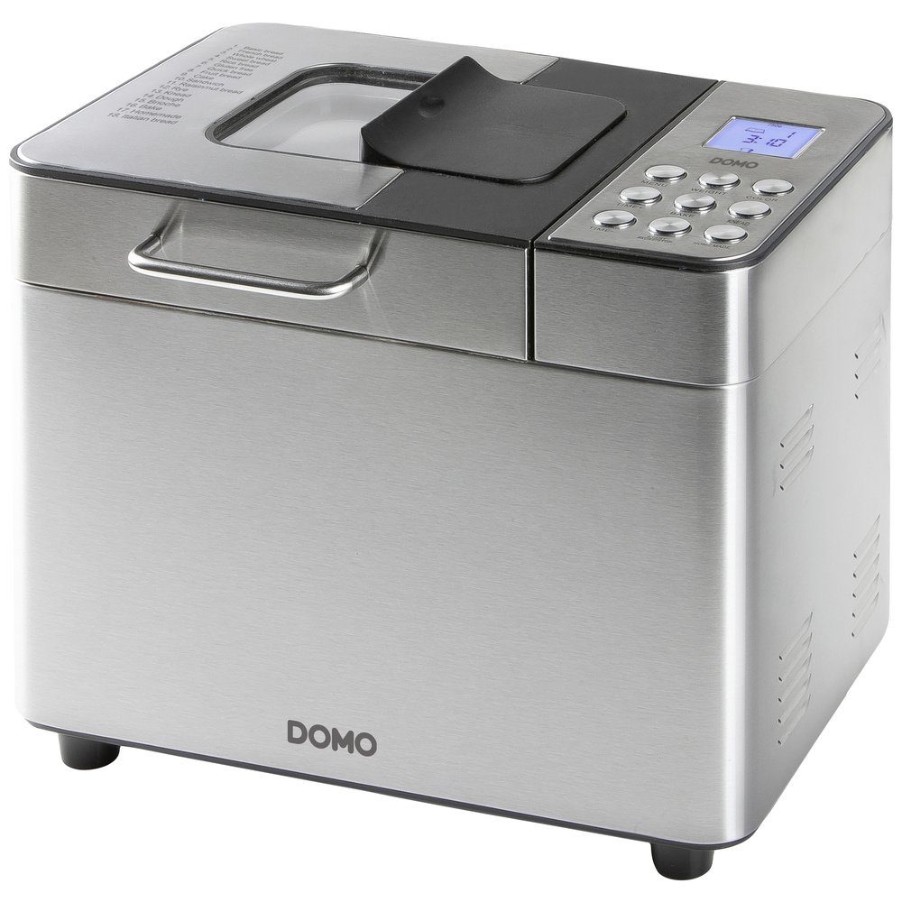 Domo Brotbackautomat DOMO B3971 Brotbackautomat 1 kg Schwarz, Silber (matt)