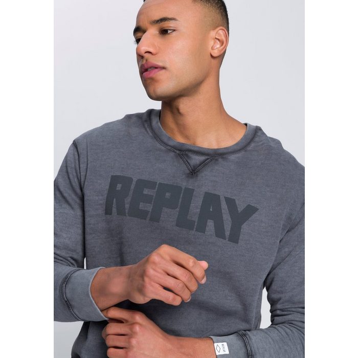 Replay Sweatshirt washed-Optik
