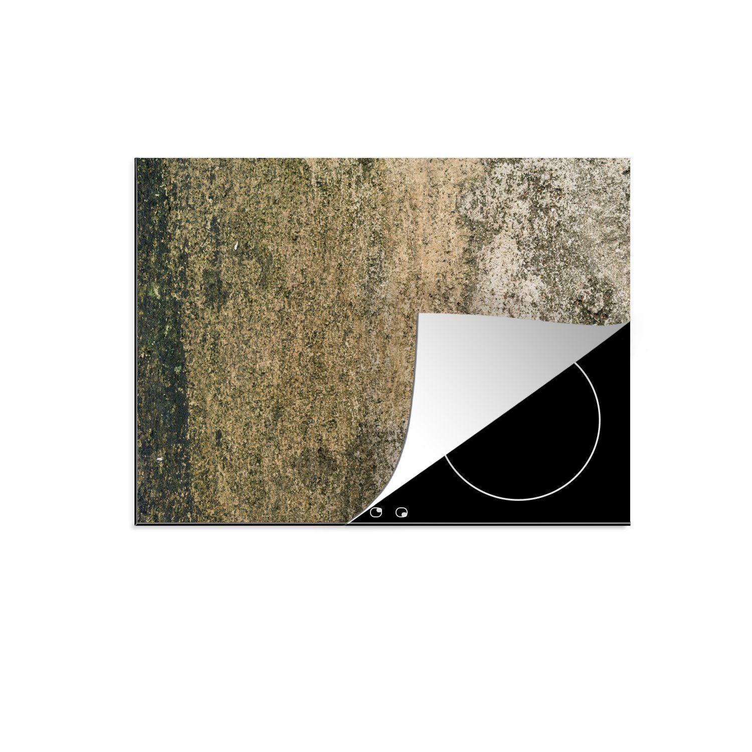 Rost (1 Design cm, Beton - nutzbar, - Herdblende-/Abdeckplatte - Mobile - 70x52 Ceranfeldabdeckung Induktionsschutz, Arbeitsfläche MuchoWow tlg), Vinyl, Induktionsherd