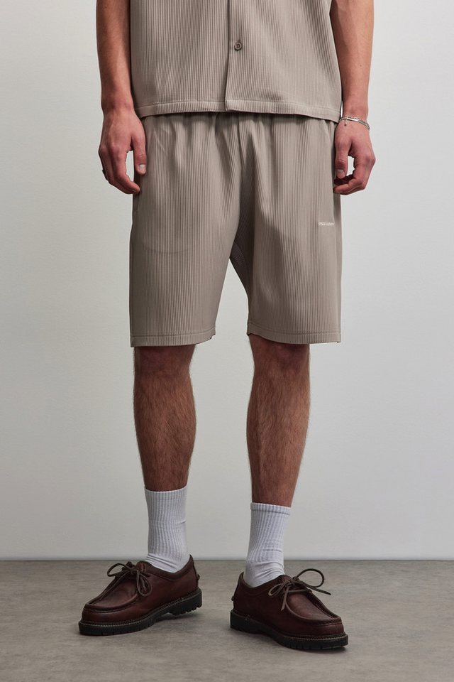 PEGADOR Shorts TROY PLISSEE SHORTS Baumwollmischung, regular fit