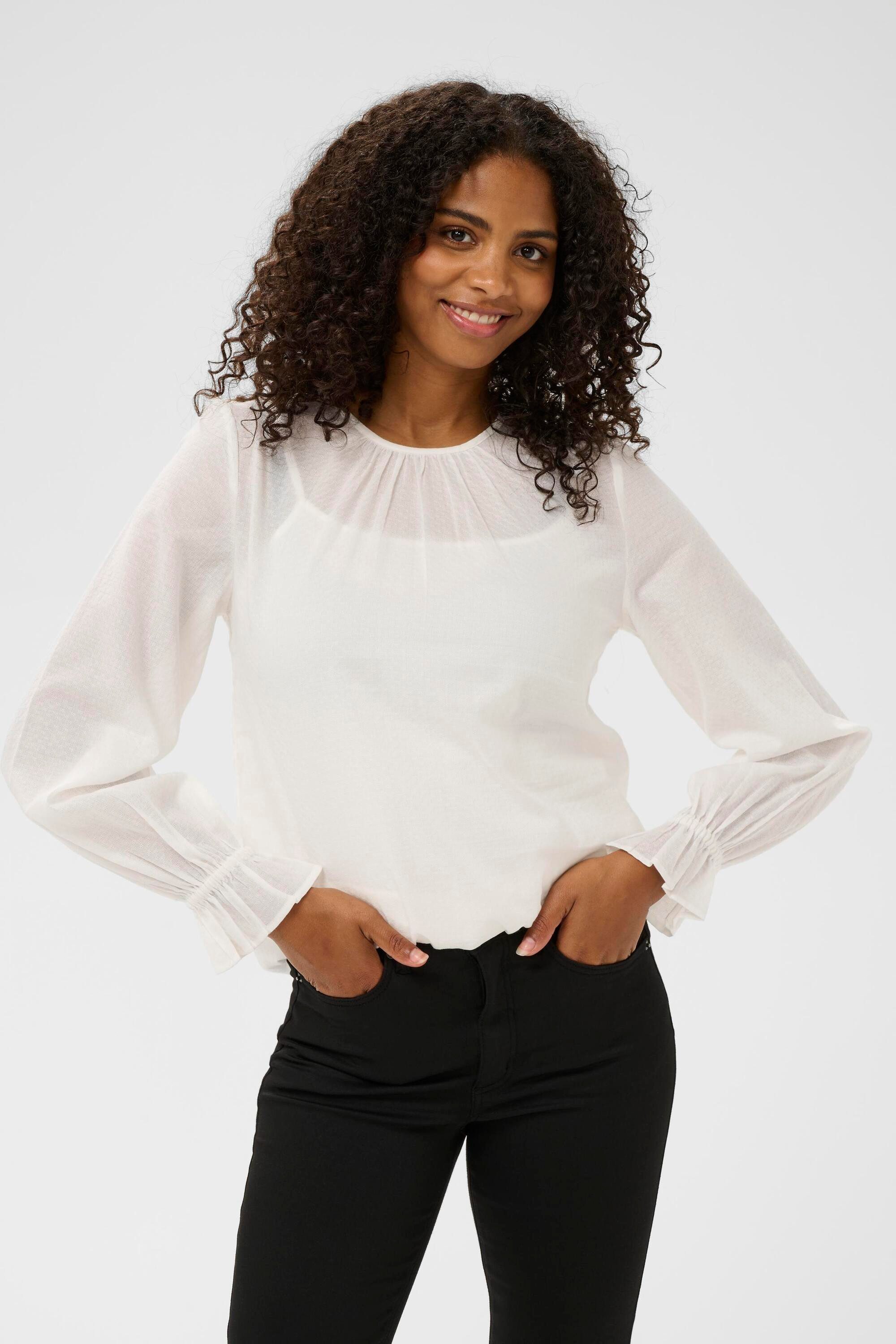 KAFFE Langarmbluse Langarm-Bluse KAamalia günstig online kaufen