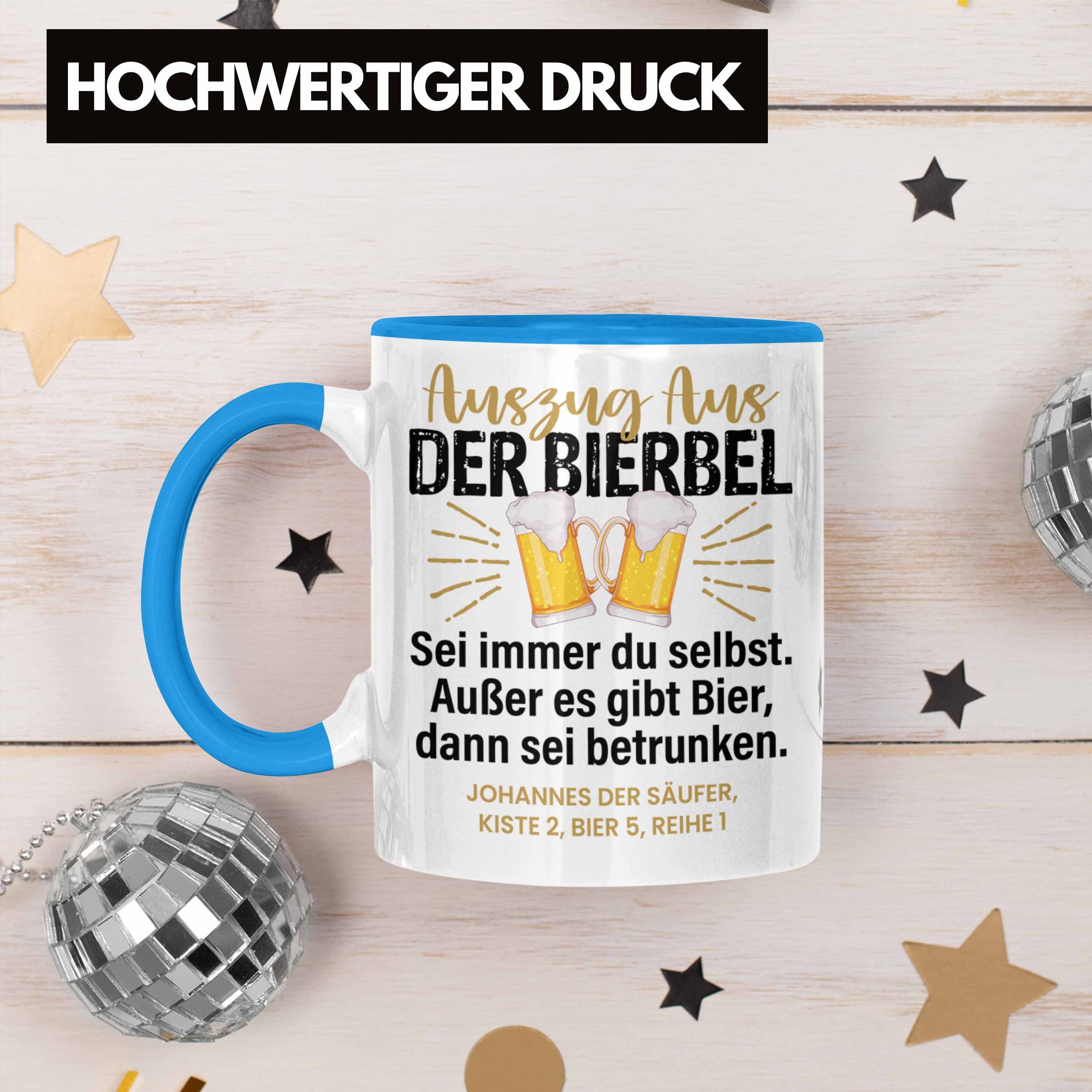 Blau Humor Geschenkidee Spruch Tasse Lustiger Trendation Tasse Geschenk Bierbel Biertrinker