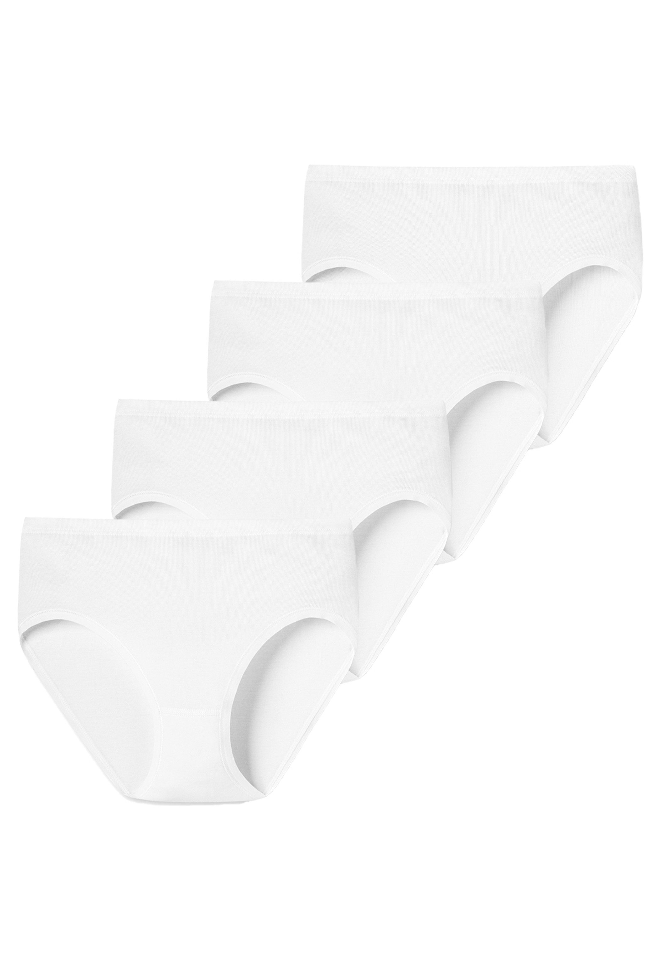 Schiesser Hüftslip 4er Pack Original Classics Feinripp (Spar-Set) Hüftslip - Baumwolle - Traditionelle Passform, Formstabil