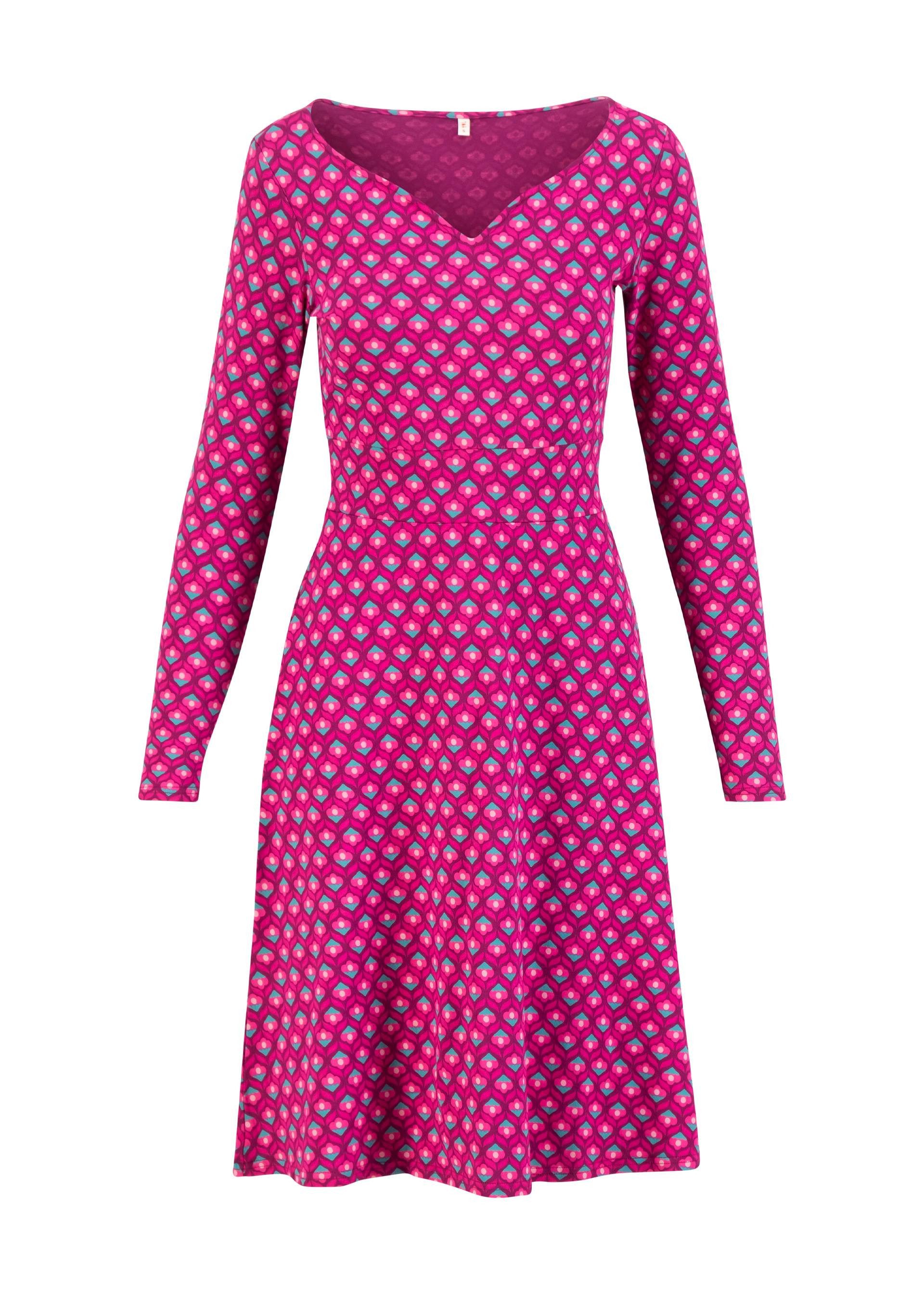 Blutsgeschwister Midikleid ? Jerseykleid Froggy Queen ? Langarmkleid mit Allover-Print ? Midiklei