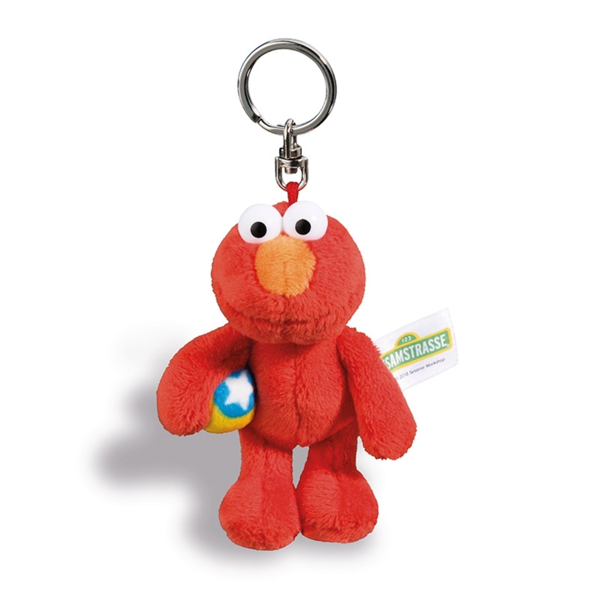 Nici Kuscheltier Schlüsselanhänger Elmo rot 10 cm