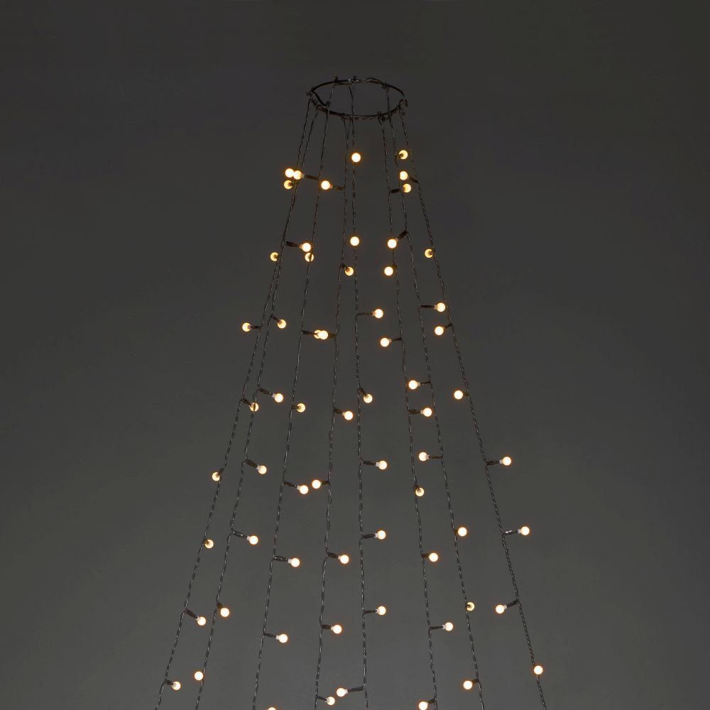 240 Ring aussen, Stränge Globes, LED-Baummantel vormontiert, Dioden 11, 8 à mit 30 Weihnachtsdeko Dioden, Ø KONSTSMIDE Christbaumschmuck,