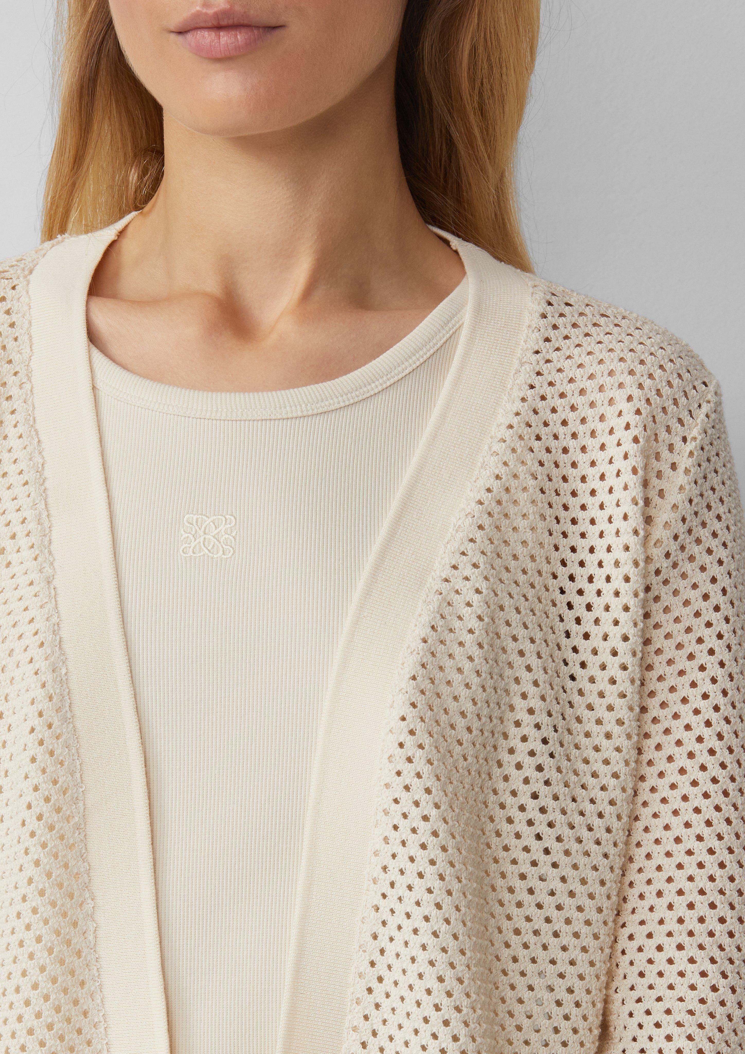s.Oliver Funktionsjacke Transparenter Cardigan aus Ajourjersey günstig online kaufen